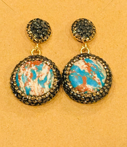 Semi_Precious Stone Earrings