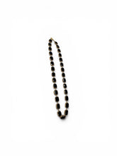 Black cat eye stones necklace