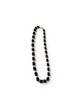 Black cat eye stones necklace