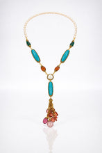 Zultanite stone with fresh water pearl necklace