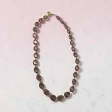 Pink cat eye stone necklace