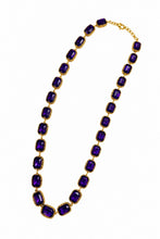 Purple color cat eye stone Necklace