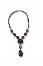 Fresh water perals with zircon stone work necklace