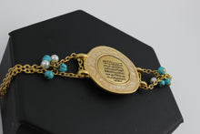 Arabic Calligraphy Bracelets with brass chain.