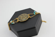 Arabic Calligraphy Bracelets with brass chain.