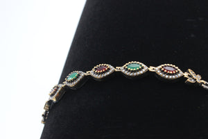 Silver Bracelets with Semi Precious Stone work from Turkey.