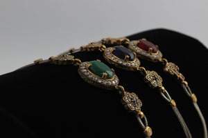 Silver Bracelets with Semi Precious Stone work from Turkey.