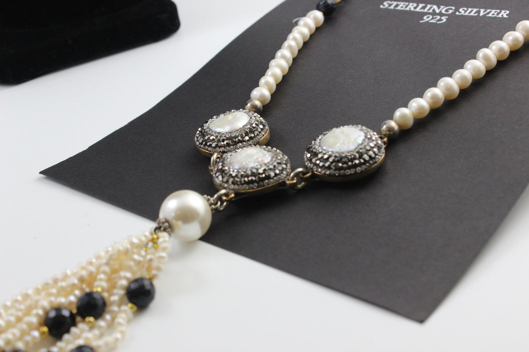 Silver Necklace Collection with Semiprecious stone work