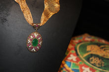 Turkish semi precious stone work pendants on silver--authentic