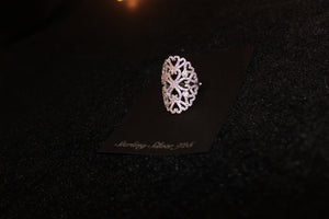 Elegant Silver Rings with Zircon stones...Silver Rings