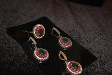 Silver Earrings sets with Stone work---Silver sets