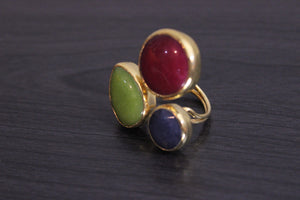 3 STONE RINGS